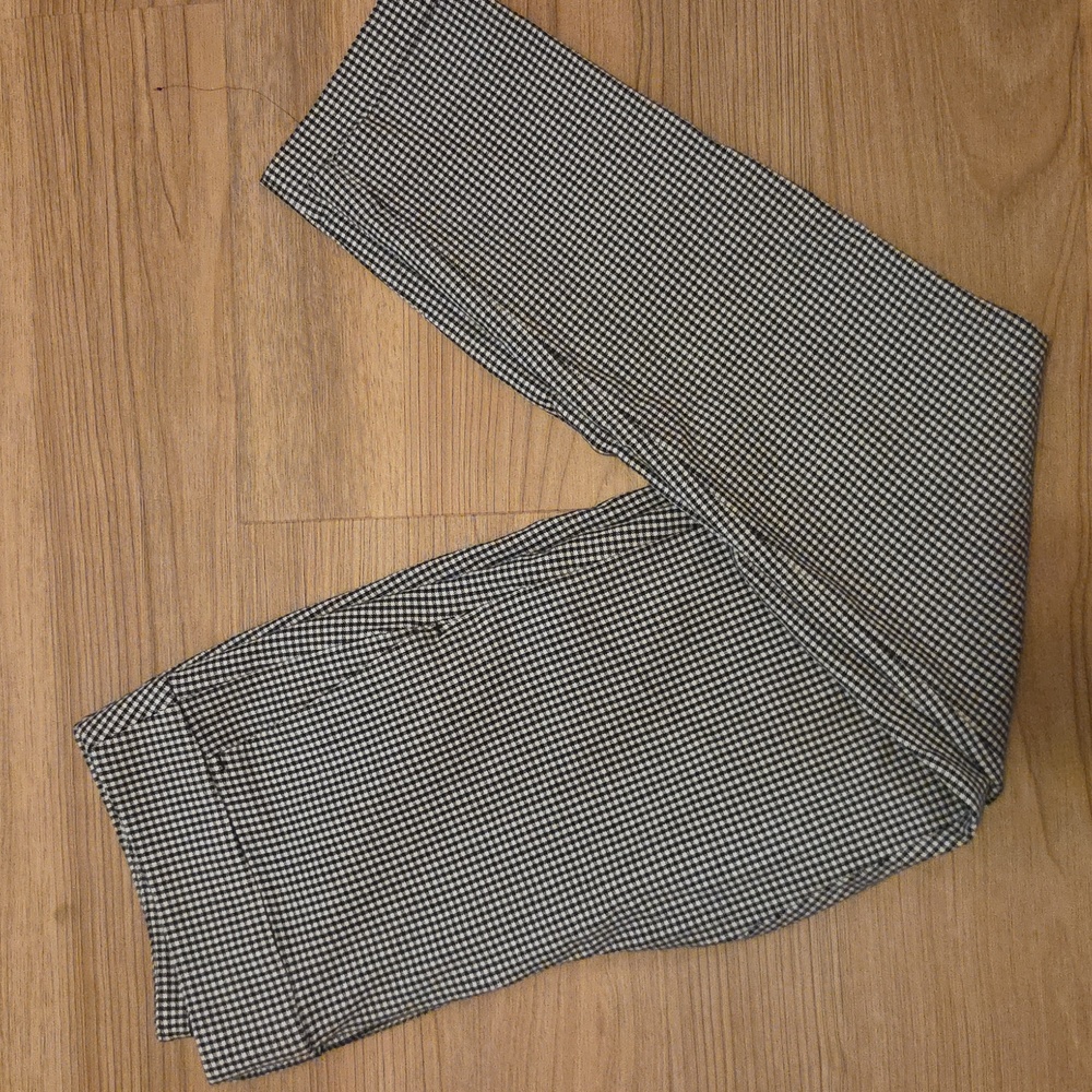 LOFT Black and White Patterned Dress Pants